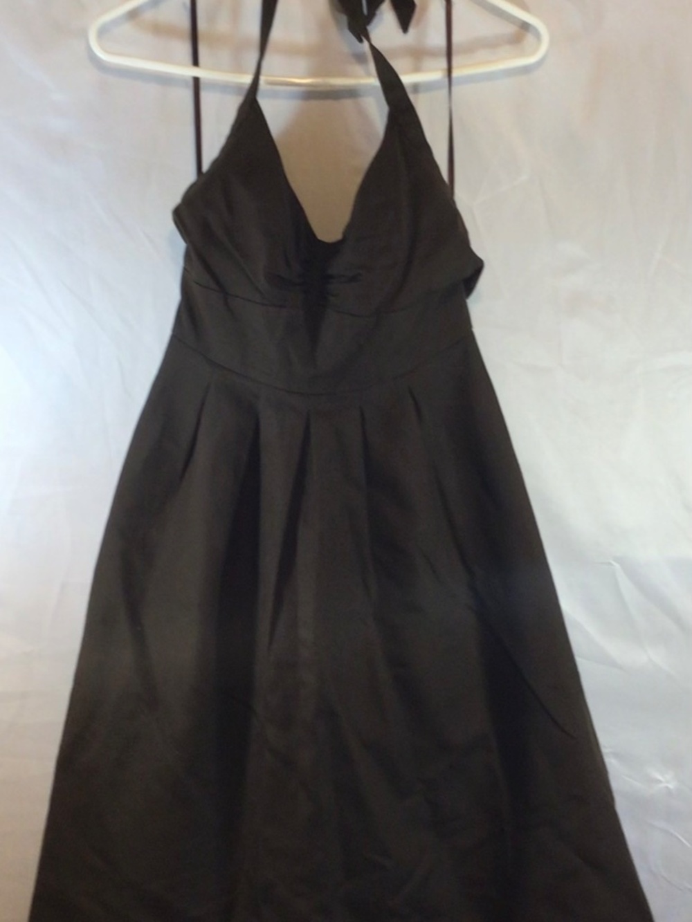 J.Crew Fit & Flare Halter Dress Size 2 100% Cotton Full Skirt Preppy Cocktail - Picture 3 of 15